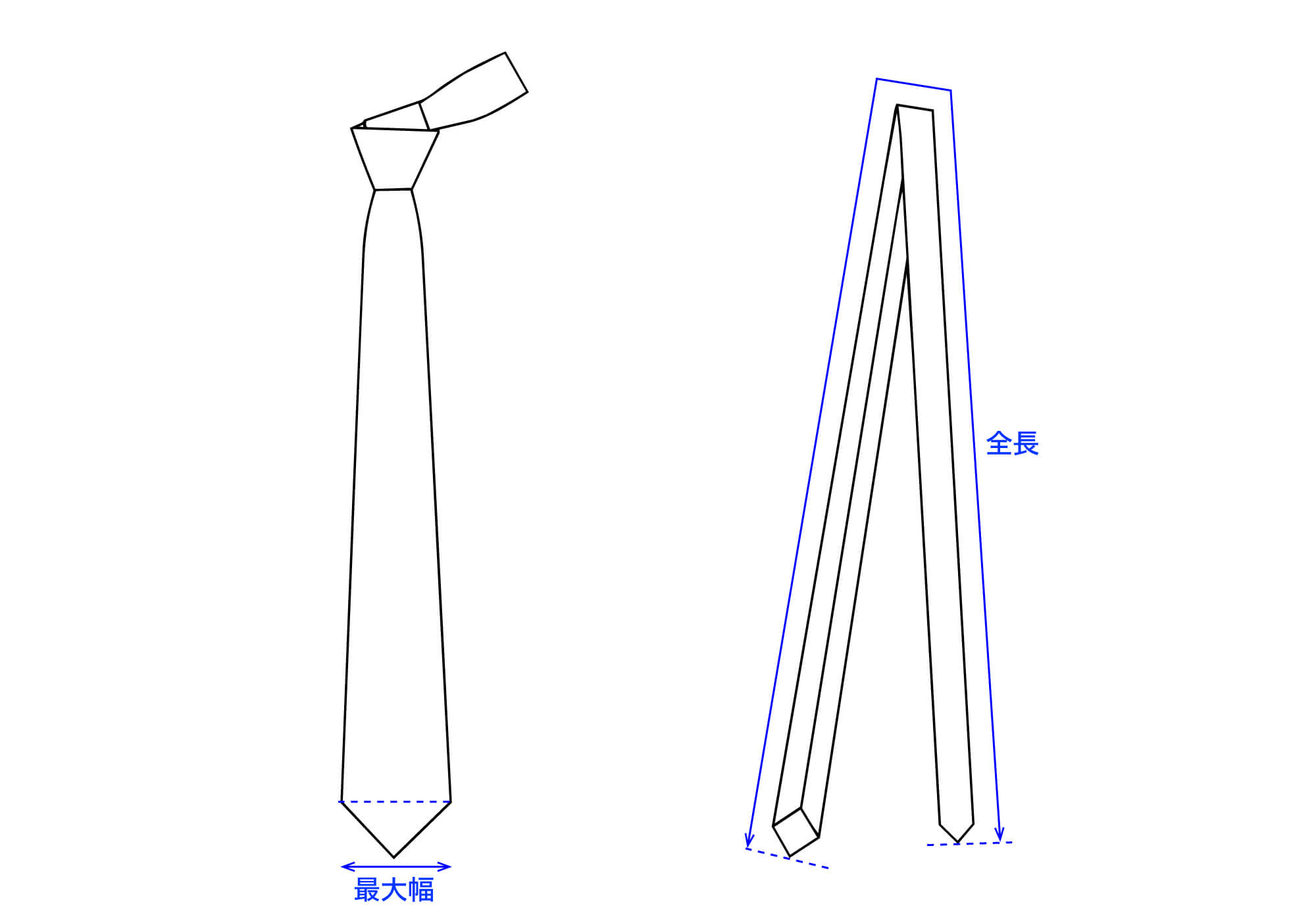 サイズガイド ネクタイ | EDWARD'S(エドワーズ)公式