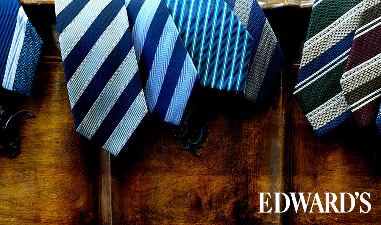 【新作入荷】EDWARD'S - ネクタイ（レジメンタルタイ）入荷のお知らせ ｜EDWARD'S（エドワーズ）公式