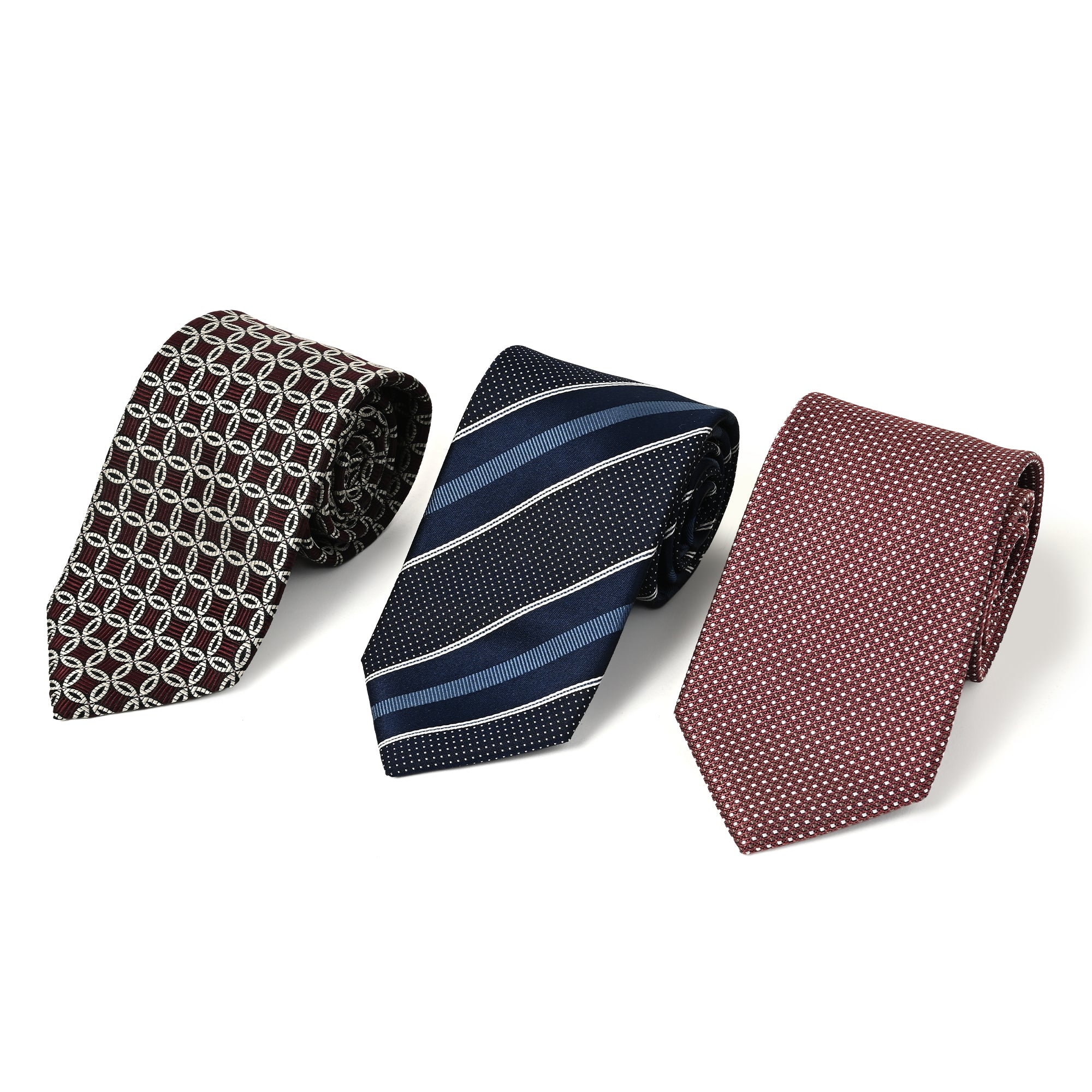 アウトレット限定 シルクネクタイ3本セット Eセット