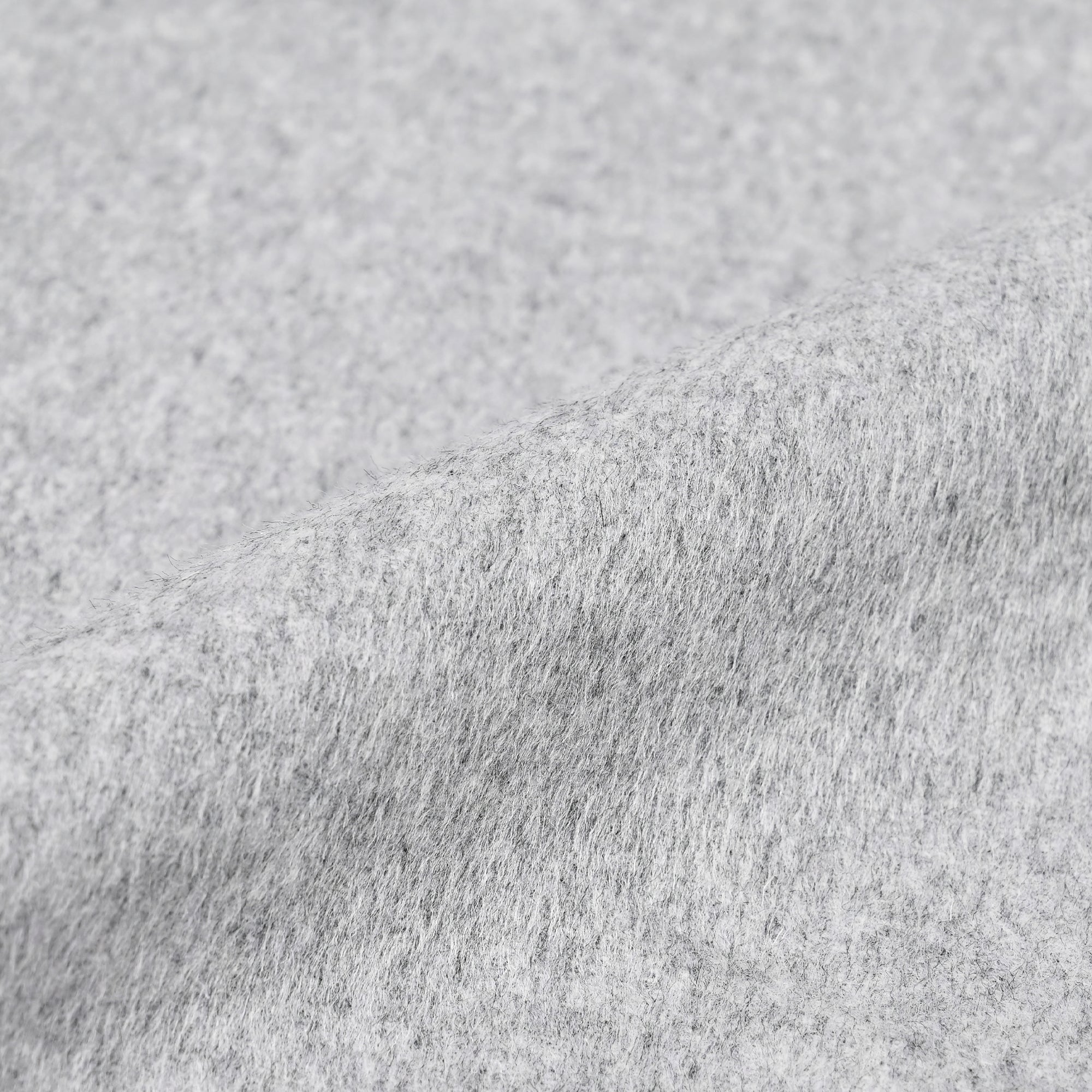 ウールカシミヤブレンド Super120'S スタンドカラーコート ミディアムグレー W-601-B