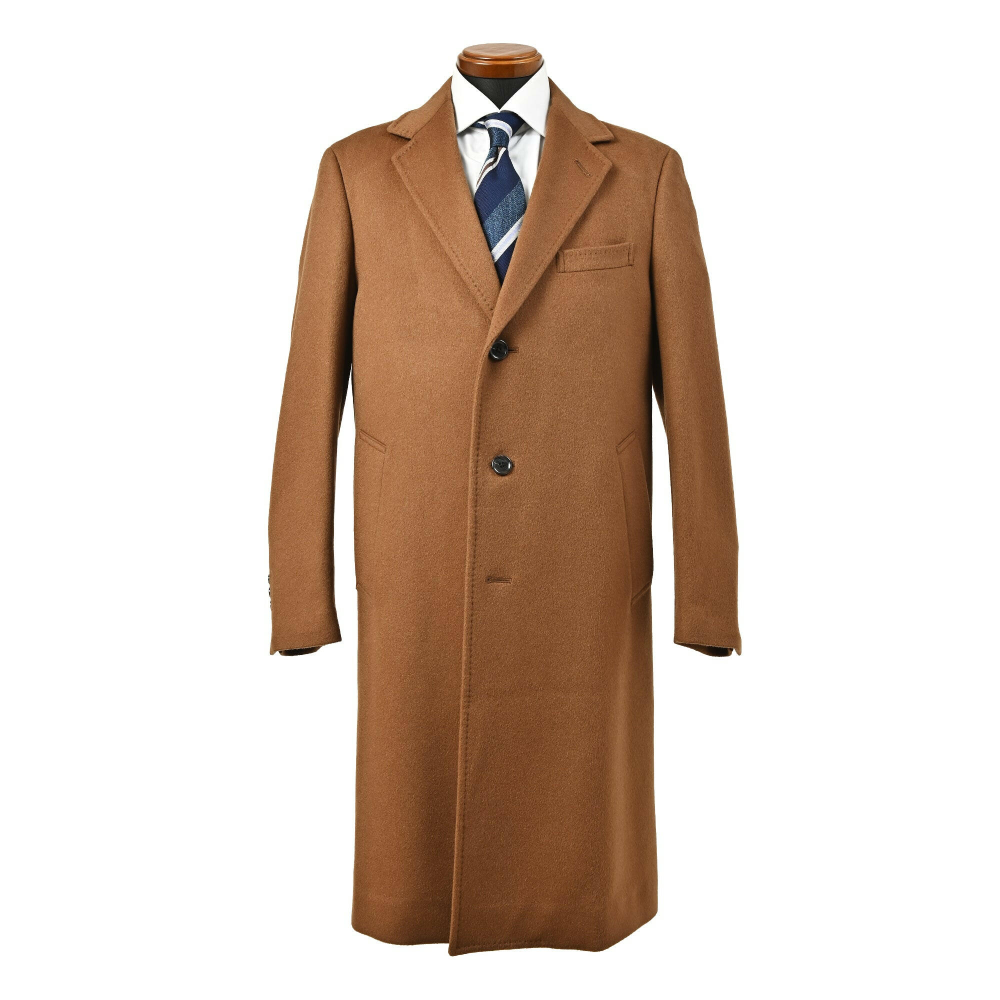 Ermenegildo Zegna（エルメネジルド ゼニア）カシミヤ チェスター フィールド コート / キャメル / S,M,L.