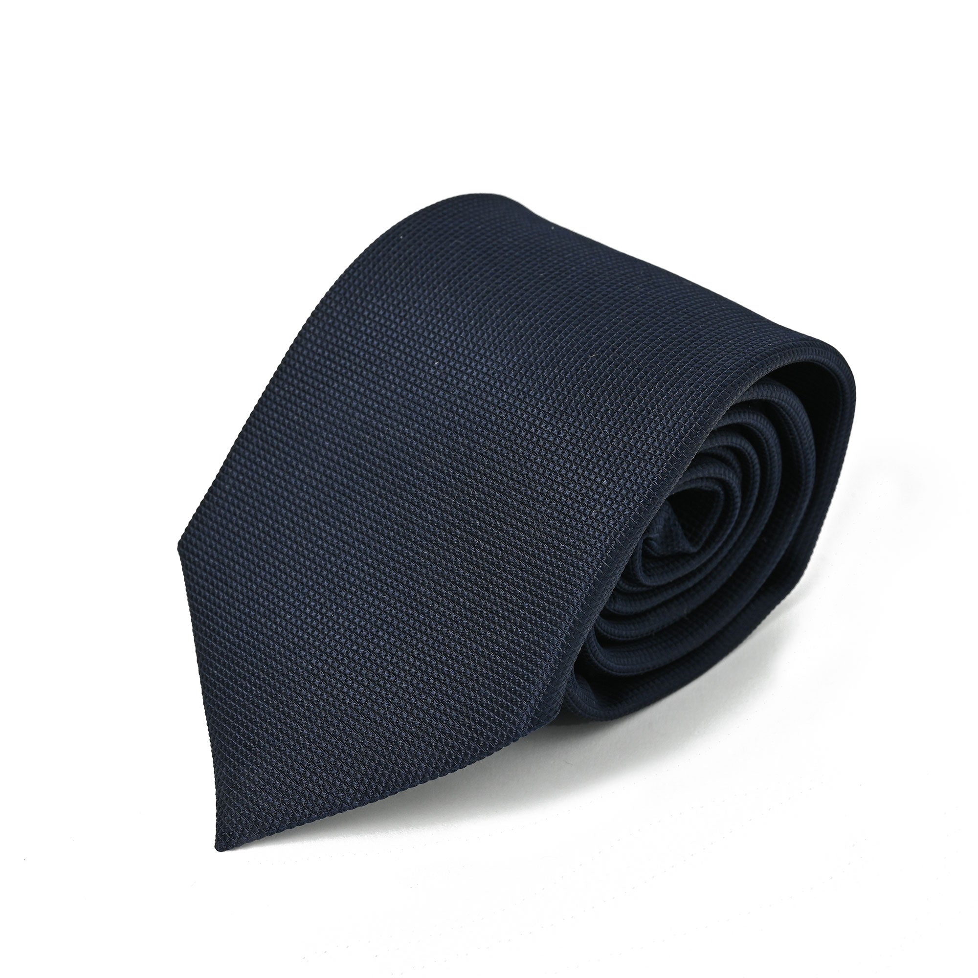 シルク ネクタイ プレーン ネイビー