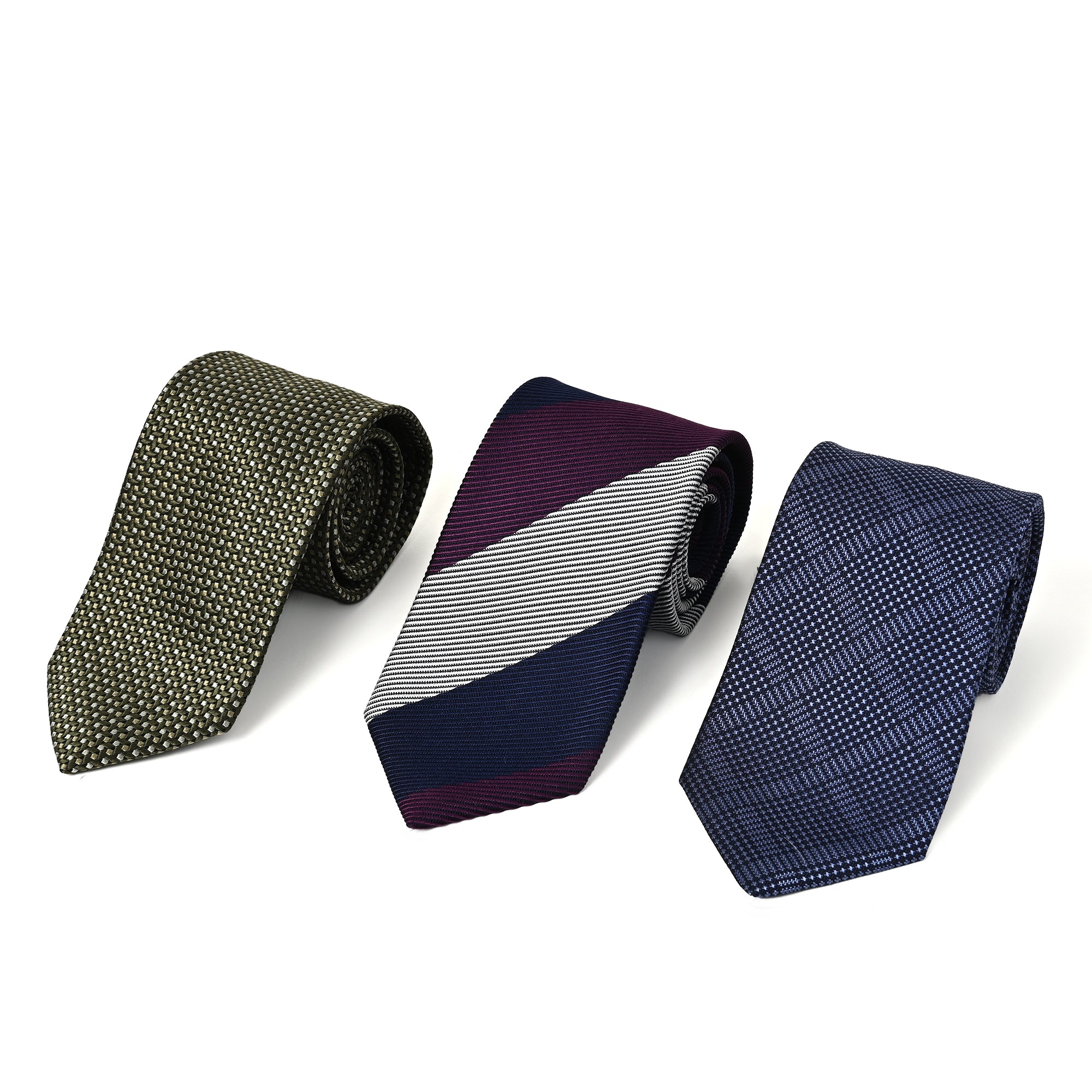 アウトレット限定 シルクネクタイ3本セット Qセット