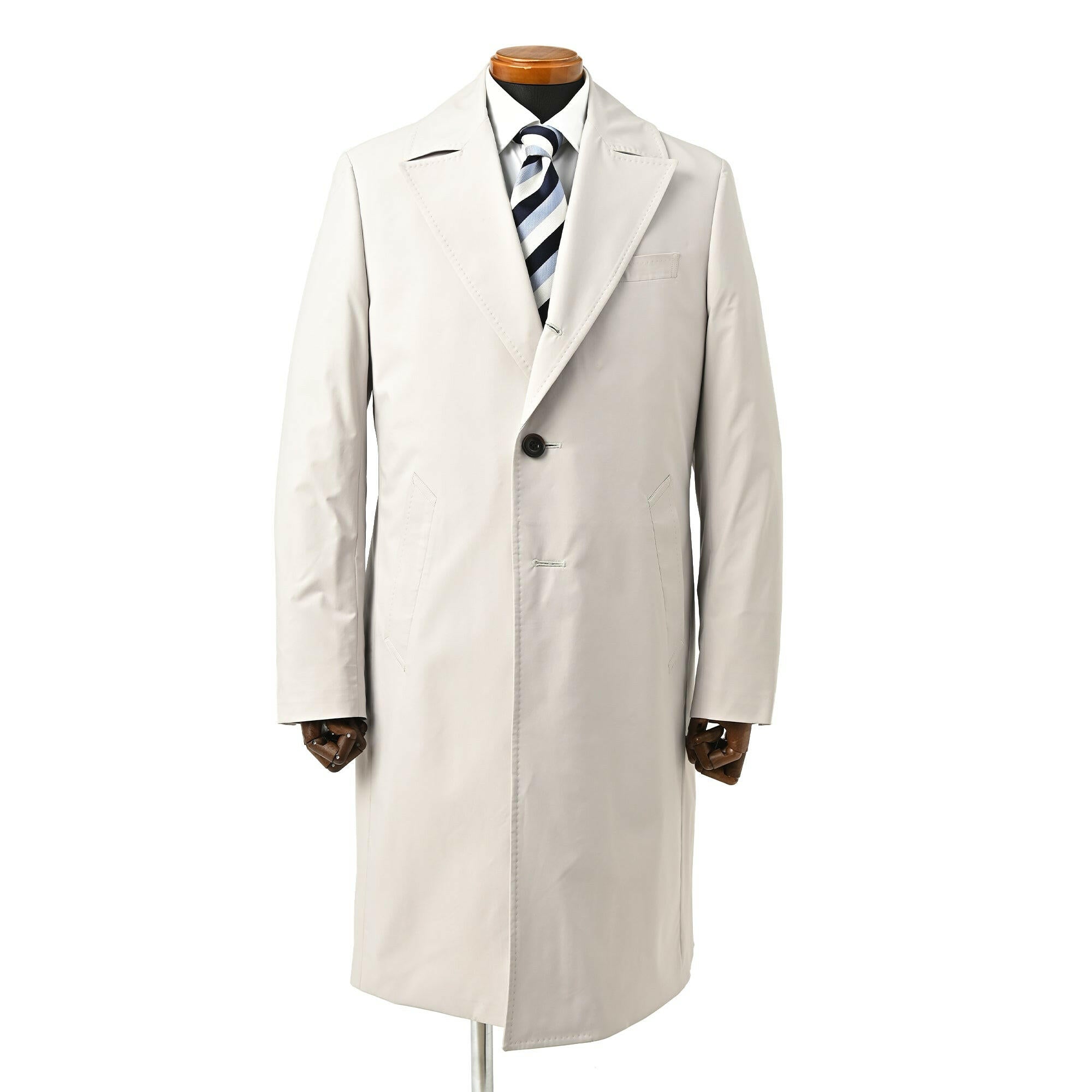 ライトグレー 系　ツィードスプリングコート SLY（スライ）の「LIGHT COLOR LONG COAT ライト カラー ロング