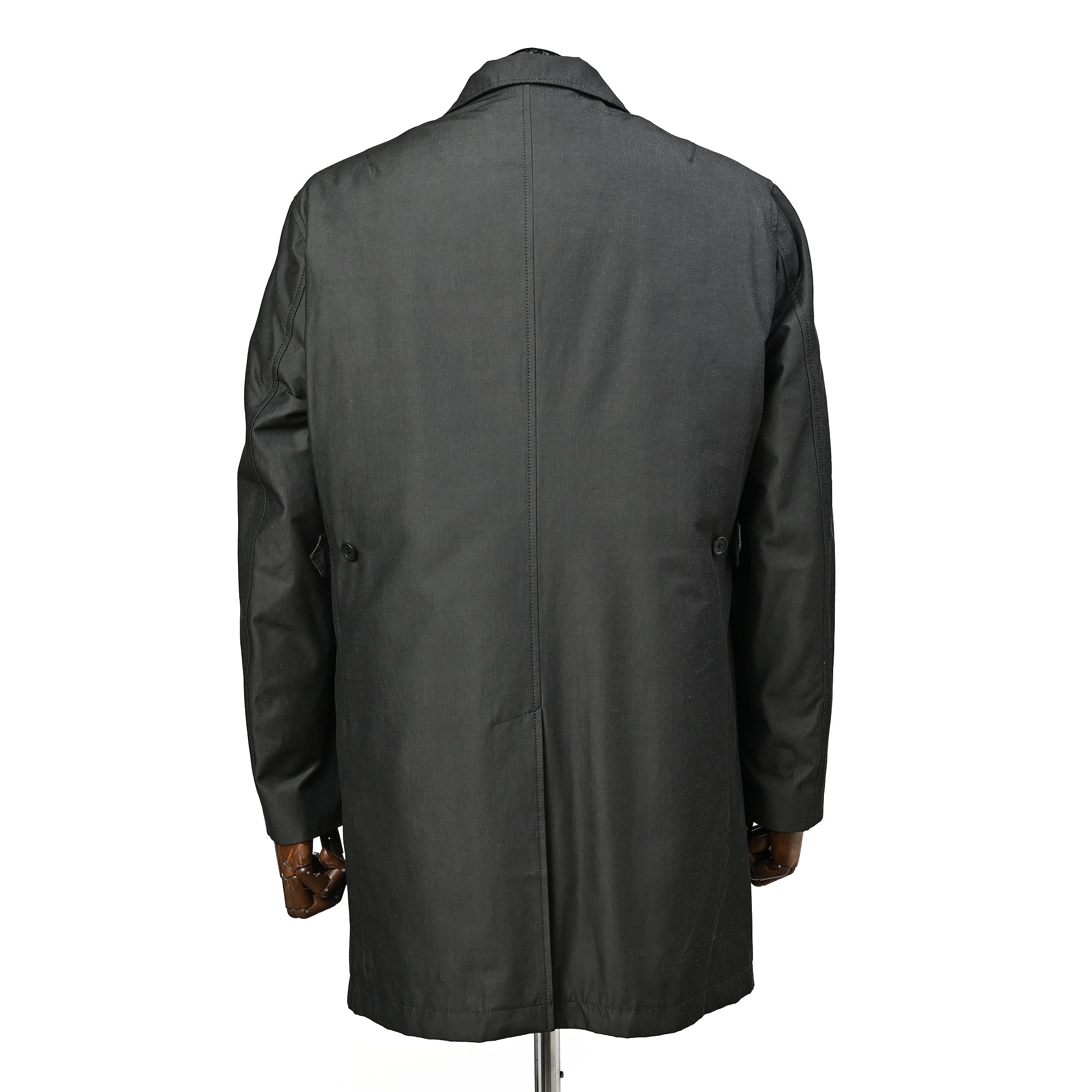 QUOISM HEAT ライナー スタンドカラー コート / チャコールグレー / M~3L寸 / C-600-A