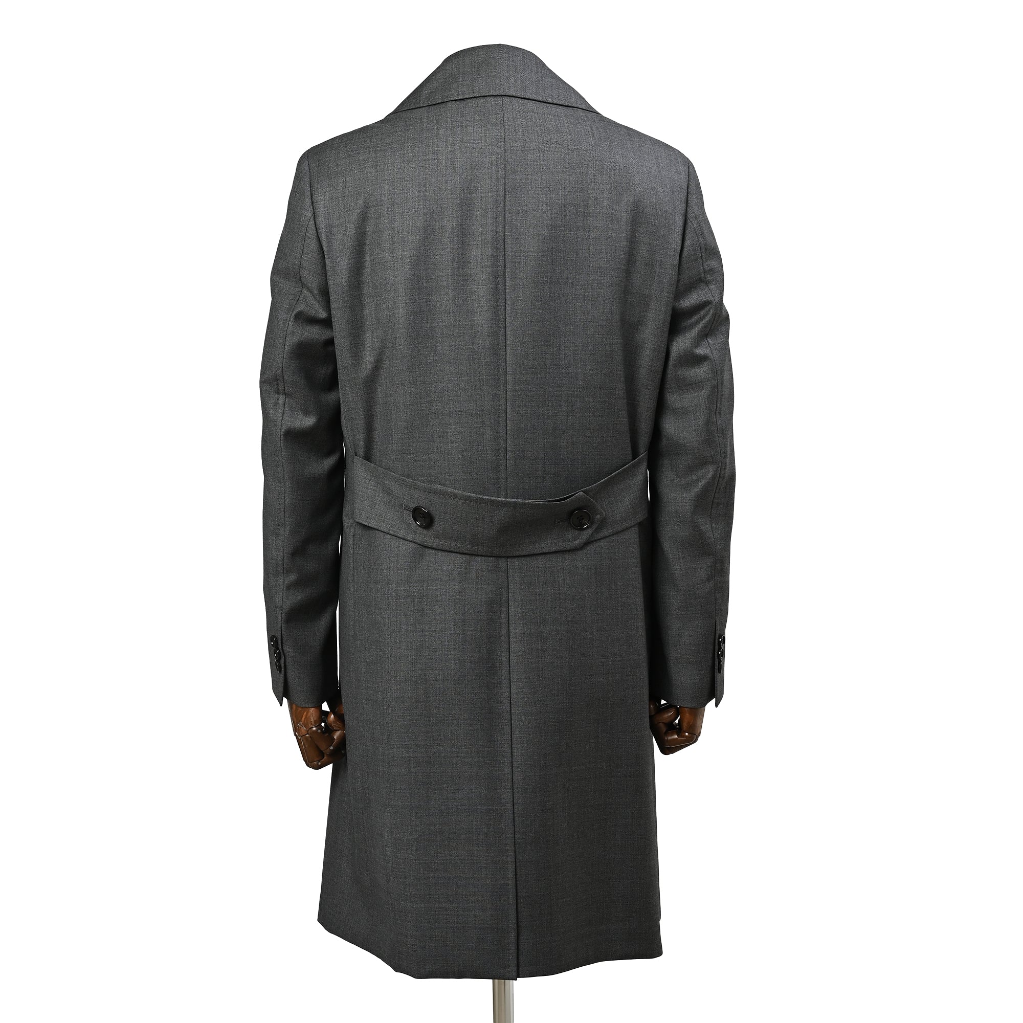 CANONICO Super110'S ポロコート チャコールグレー C-601-A｜EDWARD'S