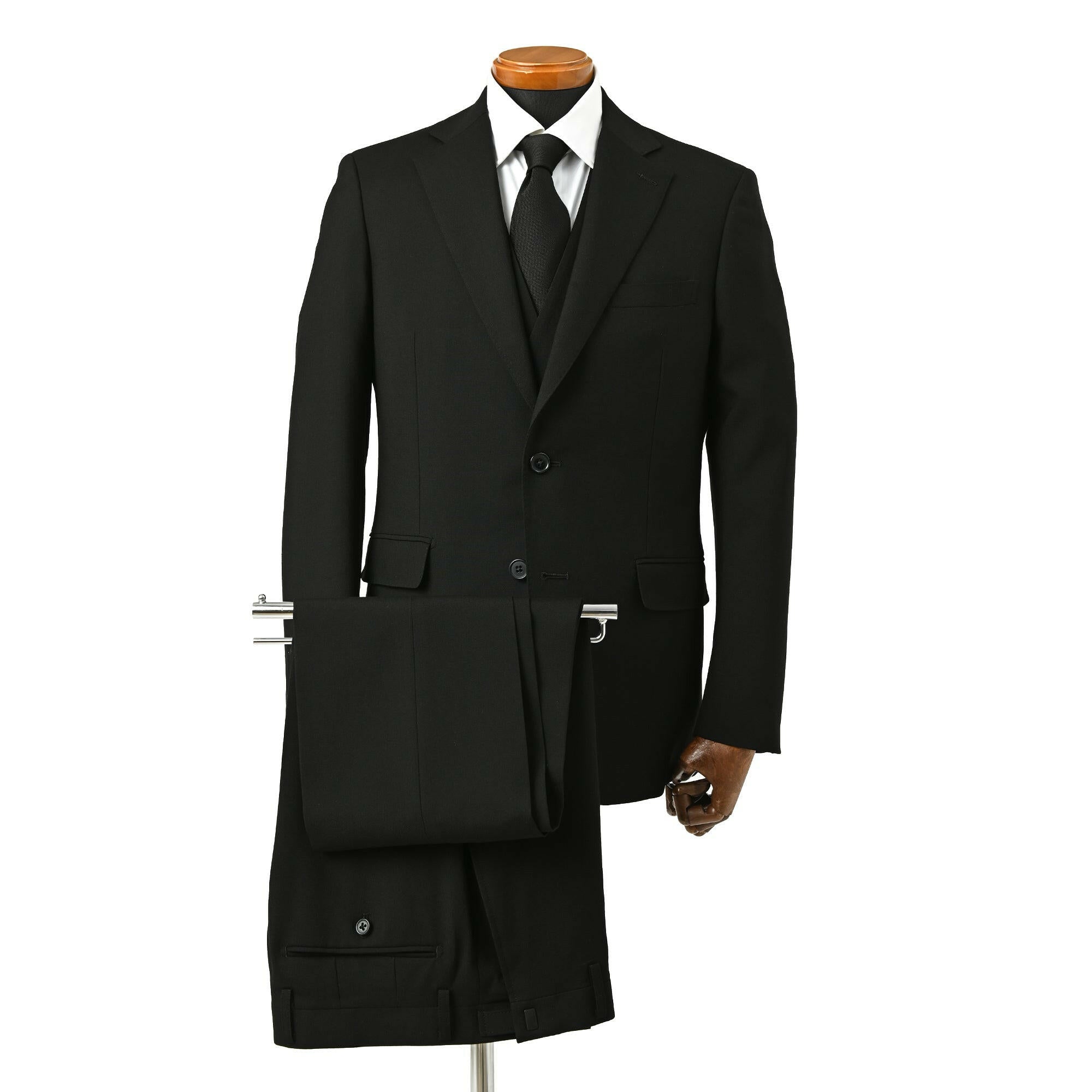 ウール リバーシブル ベスト / ブラック / S~LL.