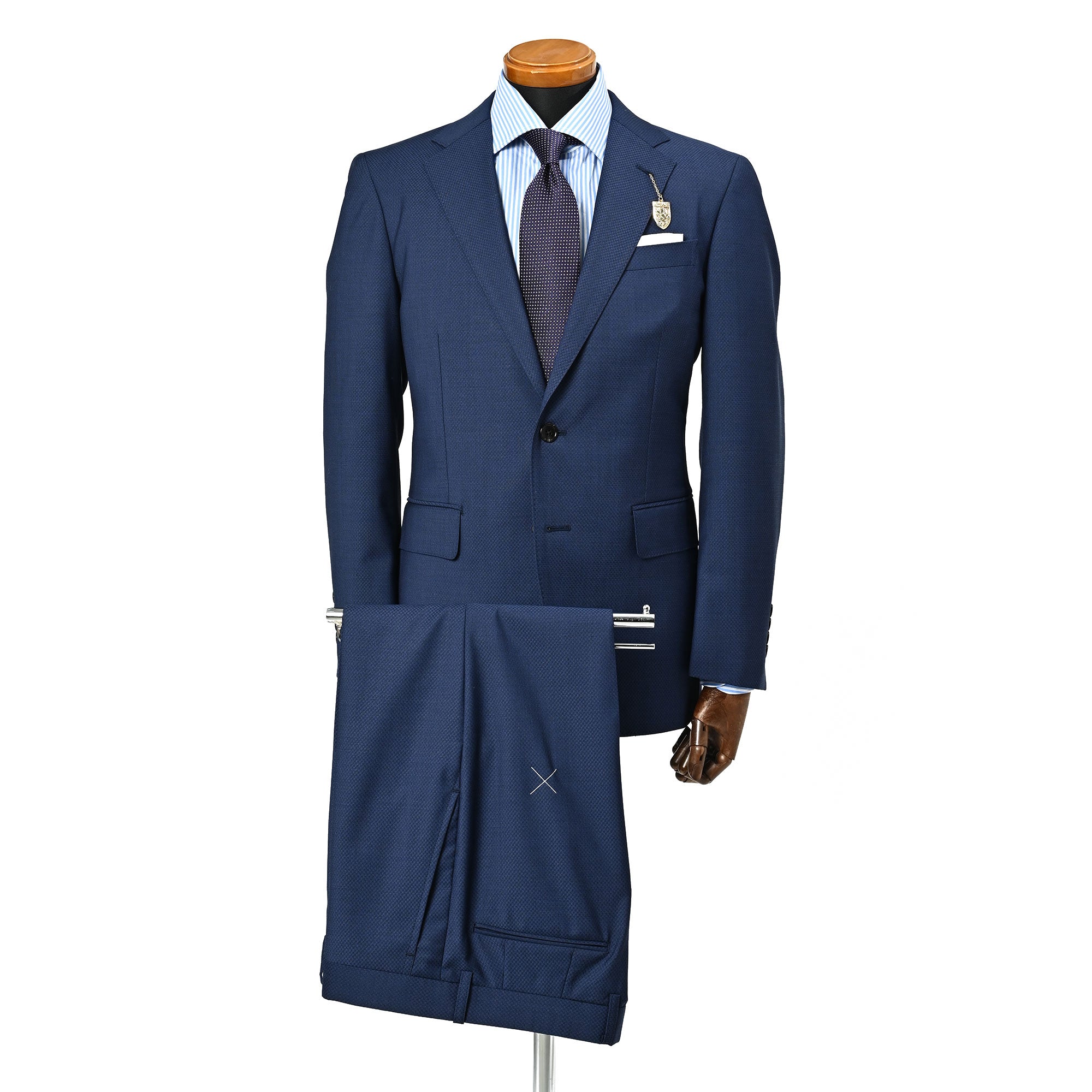 GUABELLO ウールスーツ インクブルー GS-701-E