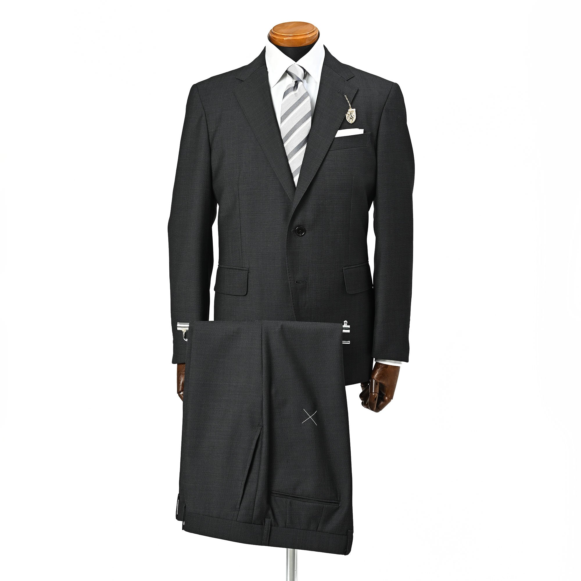 Fratelli Tallia di Delfino ウールスーツ ミディアムグレー GS-702-B