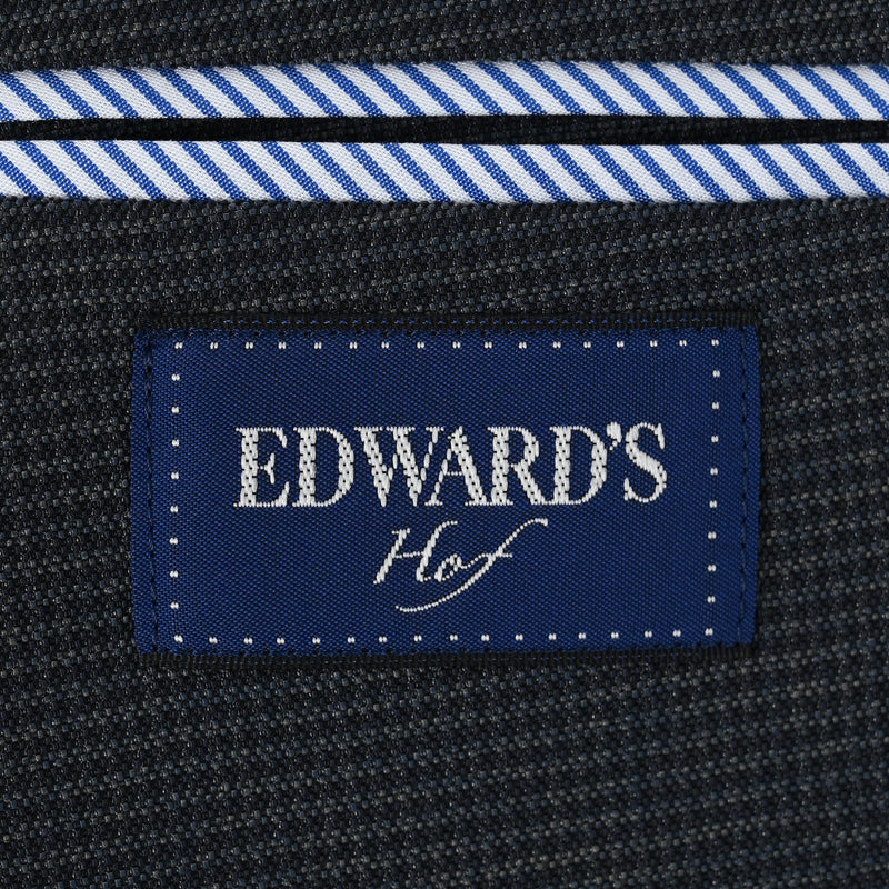 EDWARD'S Hof - ストレッチ ライトウェイト ジャケット マイクロチェック / ネイビー / S,M,L,LL