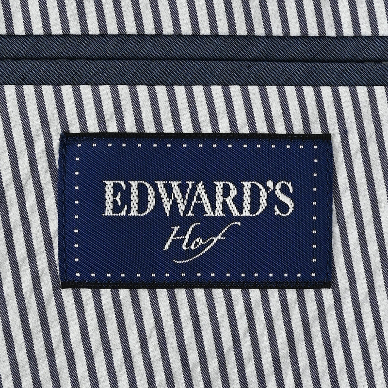 EDWARD'S Hof - クールマックス サッカー ライトウェイト ジャケット ストライプ / グレー / S,M,L,LL