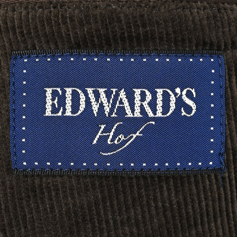 EDWARD'S Hof - コーデュロイ ストレッチ ライト ウェイト ジャケット（セットアップ可）/ ダークブラウン / S,M,L,LL