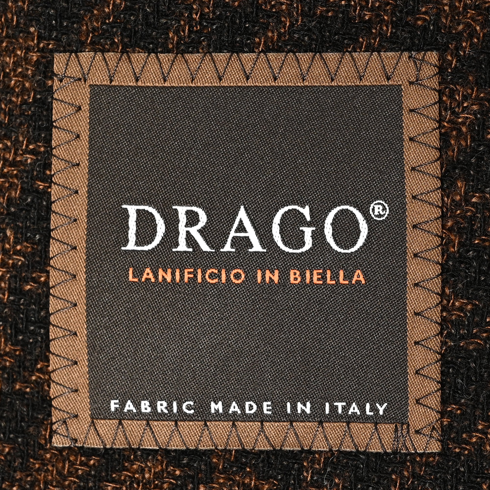 DRAGO（ドラゴ）ジャケット ハウンドトゥース / ダークブラウン / S~LL寸 / HJ-670-G