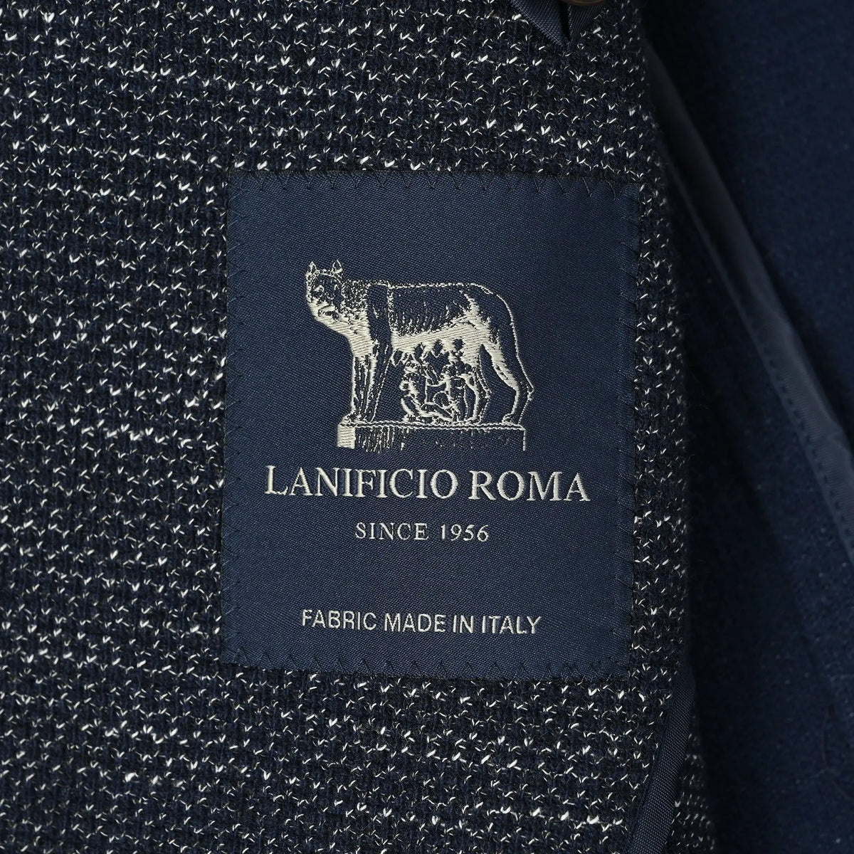 LANIFICIO ROMA MIX BASKET JERSEY ライトウエイトジャケット ネイビー HJ-873