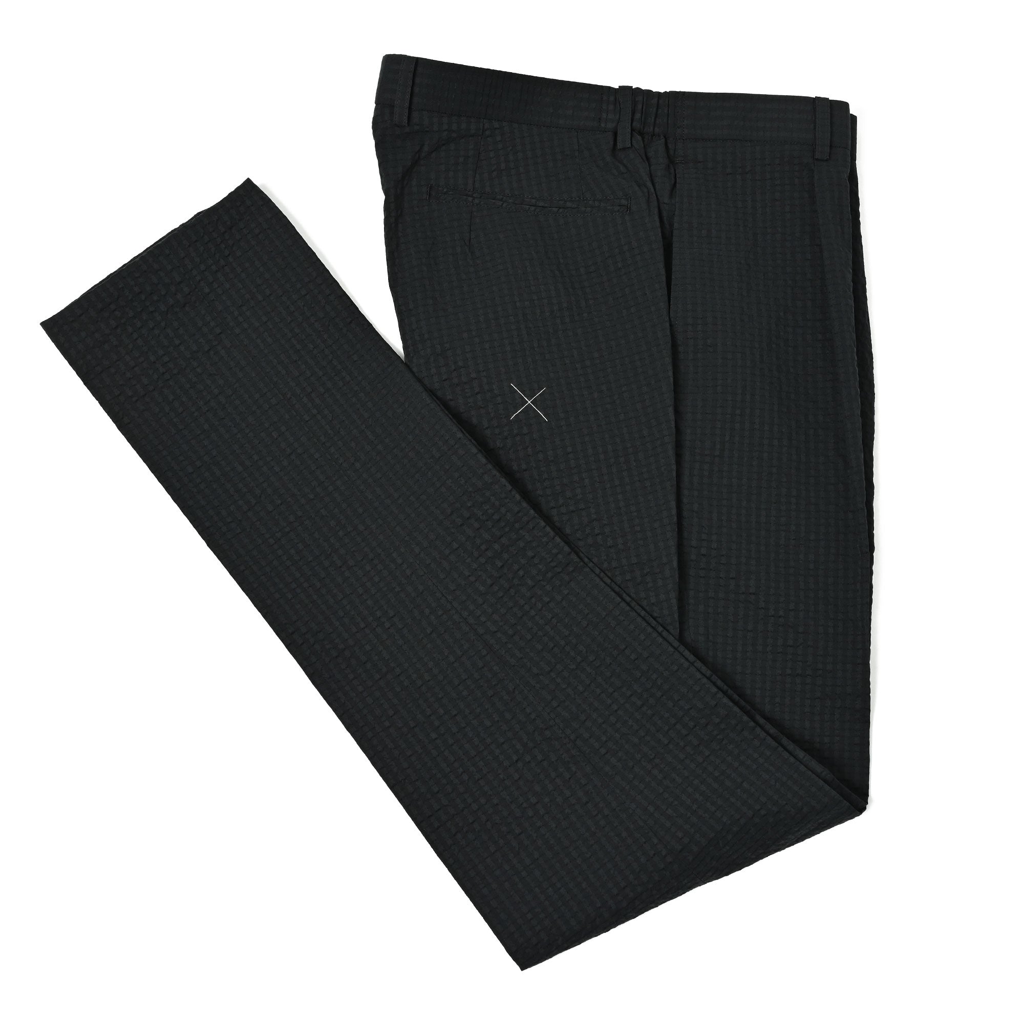 DOT AIR サッカー 1タック トラウザーズ セットアップ対応 ブラック HL-770-X