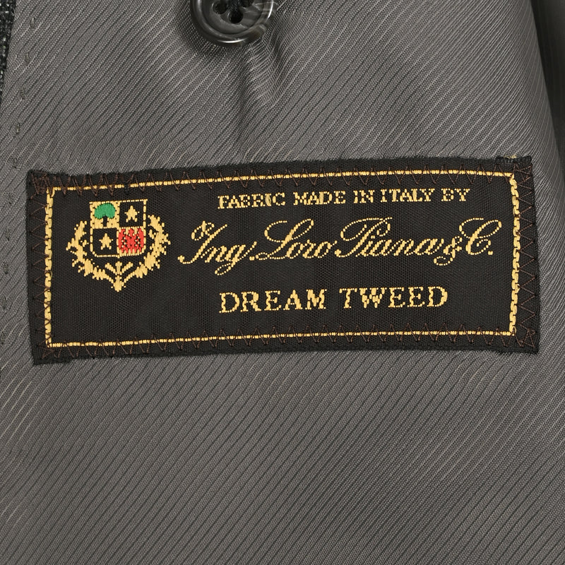 EDWARD'S - LORO PIANA (ロロ・ピアーナ) DREAM TWEED ウール テーラードジャケット / ダークグリーン / AB体,BB体