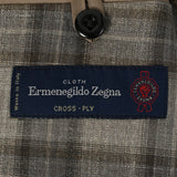 EDWARD'S - Ermenegildo Zegna（エルメネジルド ゼニア）CROSS PLY ジャケット タータンチェック / ライトグレー / AB体