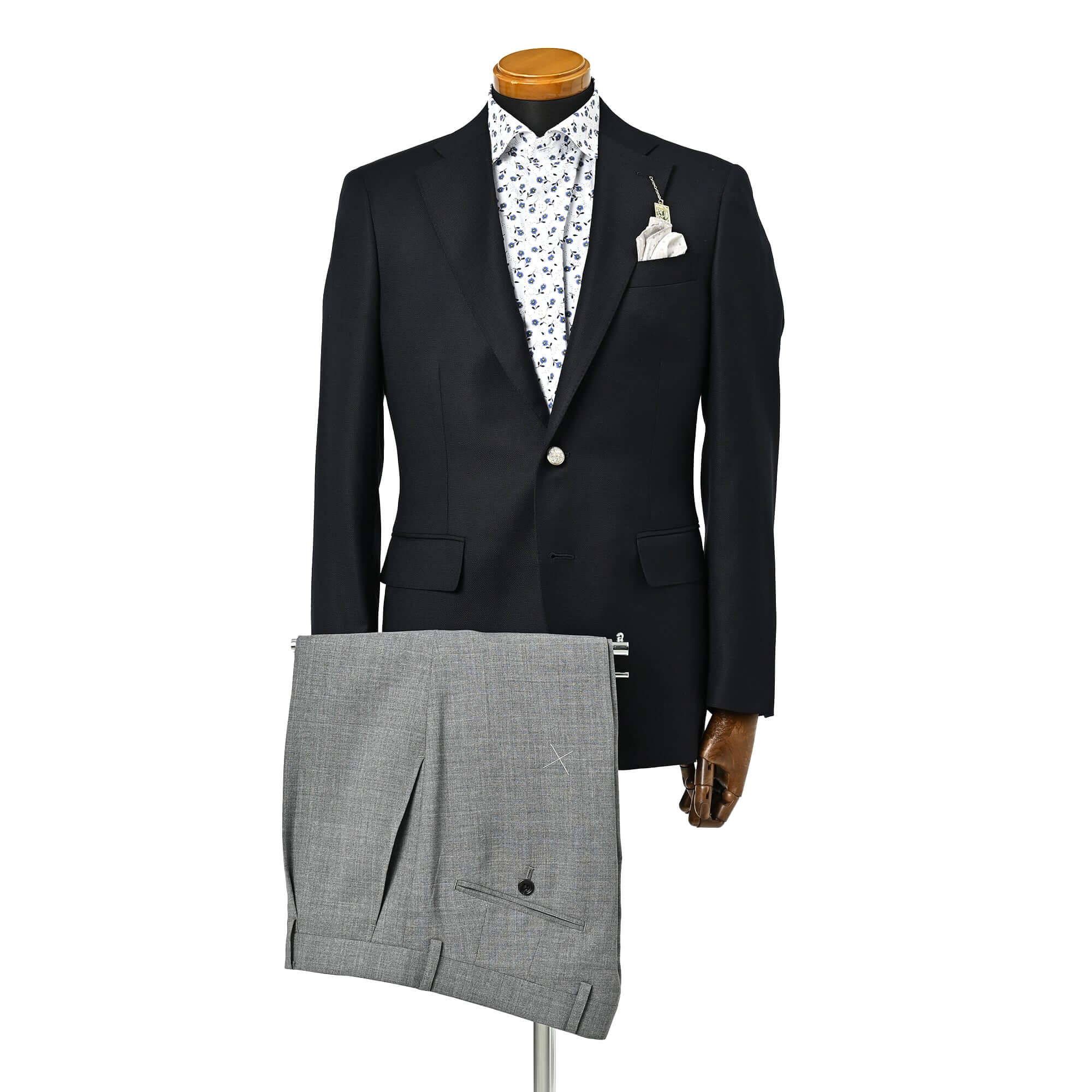 ワインディングセット　メンズ Ermenegildo Zegna TROFEO ウールジャケット ダークネイビー JM-700-D