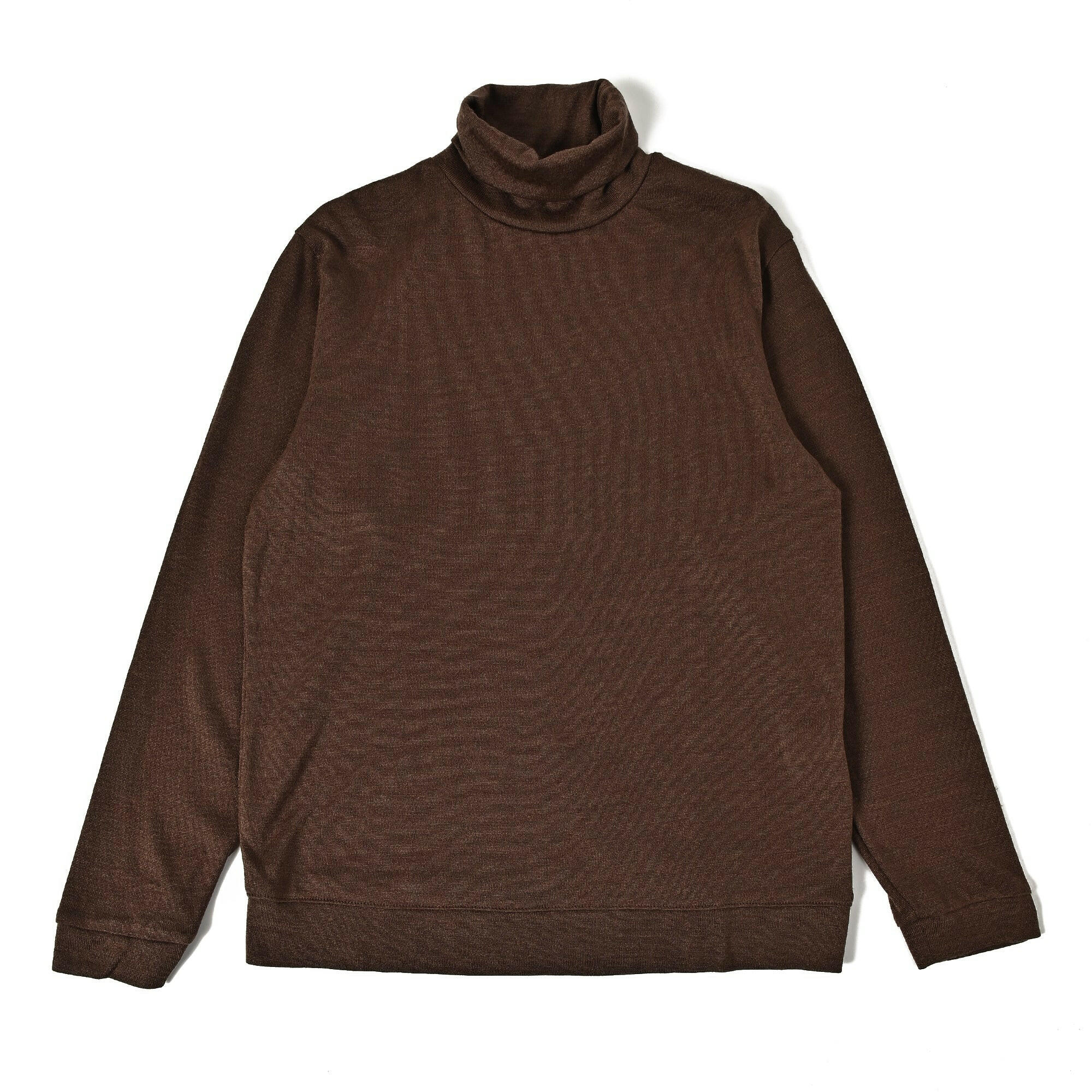 EDWARD'S - ハイゲージ タートルネック セーター / ブラウン / M,L,LL.