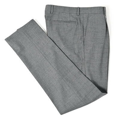SUPER100'S ウール 1タック ストレッチ スラックス / グレー / 82-97 / L-402-B
