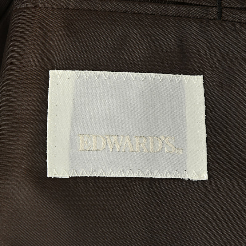 EDWARD'S - ストレッチ １タック ダブルブレストスーツ / ダークグリーン / A体