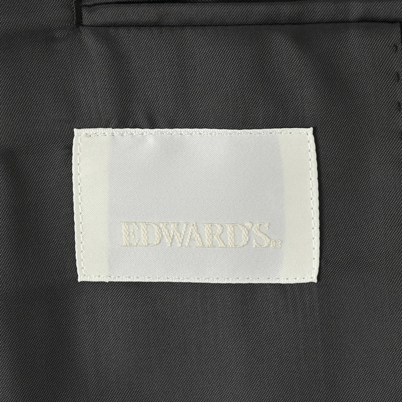 EDWARD'S - ウール １タック ツーパンツスーツ シャドーストライプ / ブラック / AB体,BB体