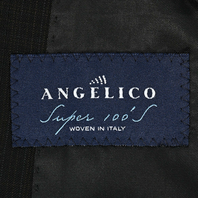 【防シワ】ANGELICO - ウール スーツ ブラック / AB体.