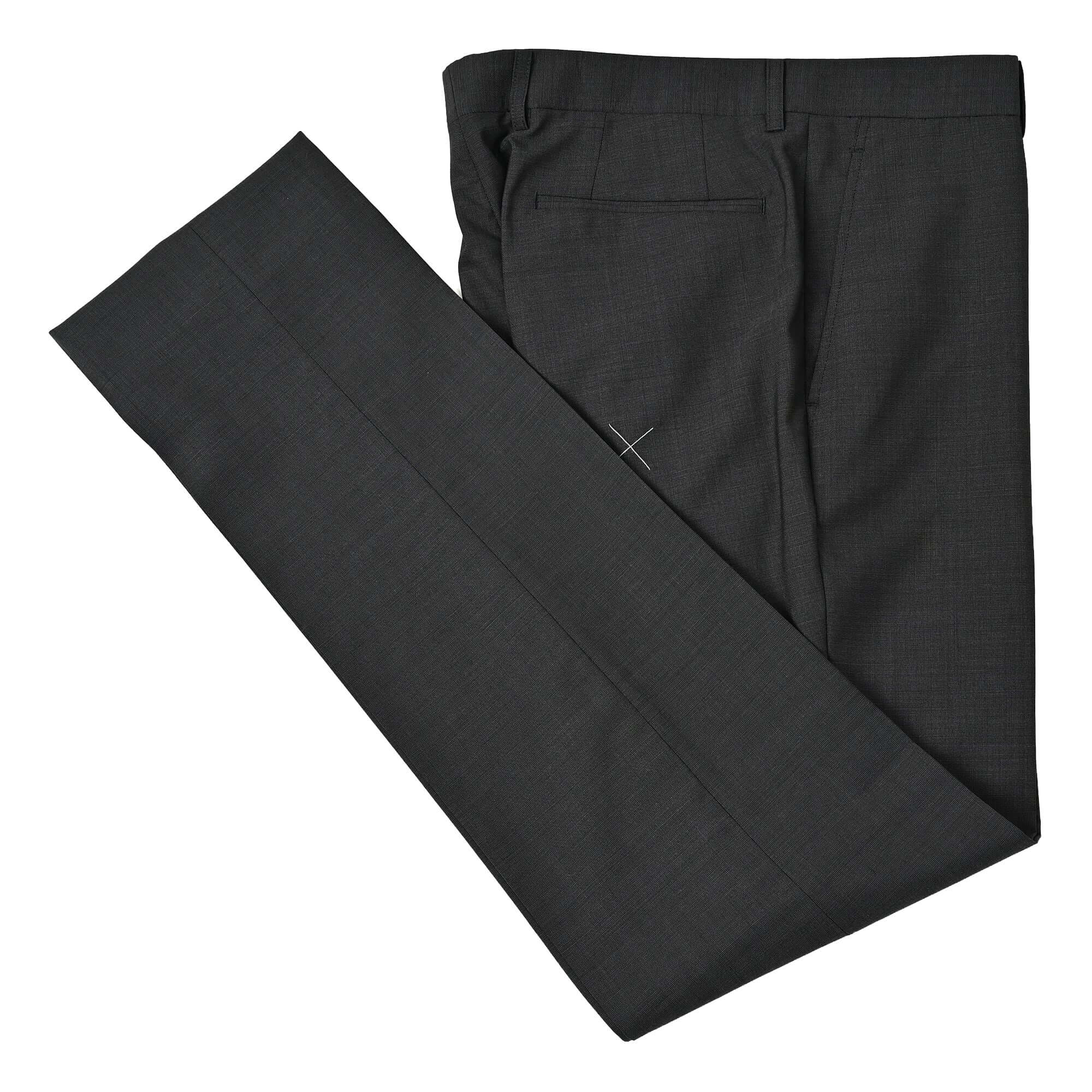 Super100'S ウール ツーパンツスーツ チャコールグレー S-710-A