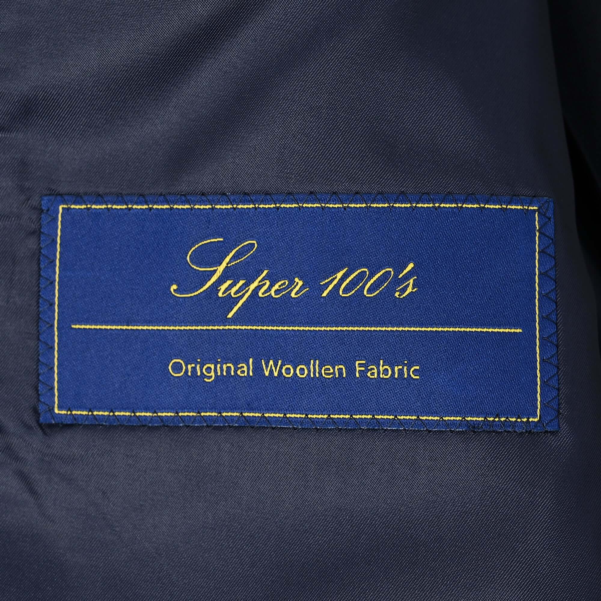 【ツーパンツ】ウール スーツ シャドーチェックダークネイビー S-712-D