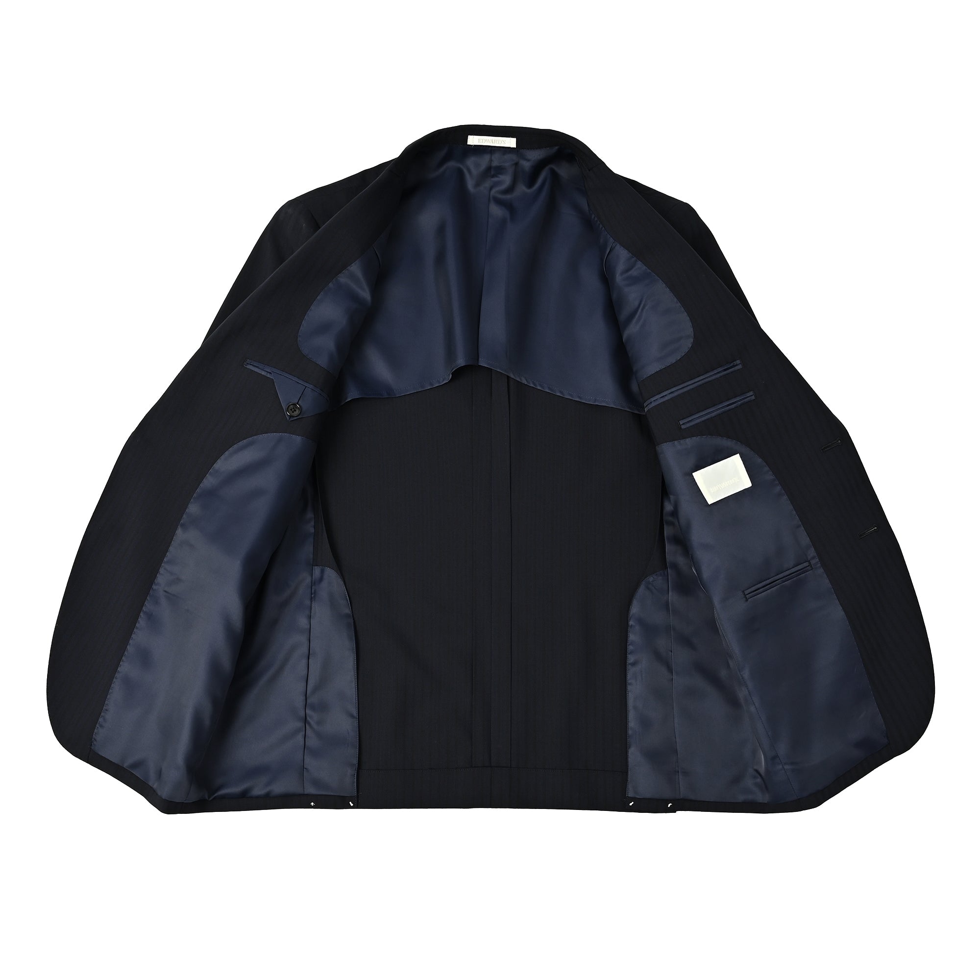 【一部店舗商品】Super100’S ウール スーツ シャドーストライプ ダークネイビー S-720-D