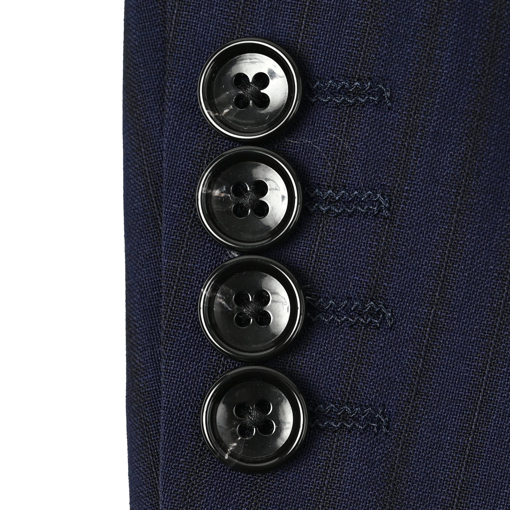 【一部店舗商品】Super100’S ウール スーツ シャドーストライプ インクブルー S-720-E