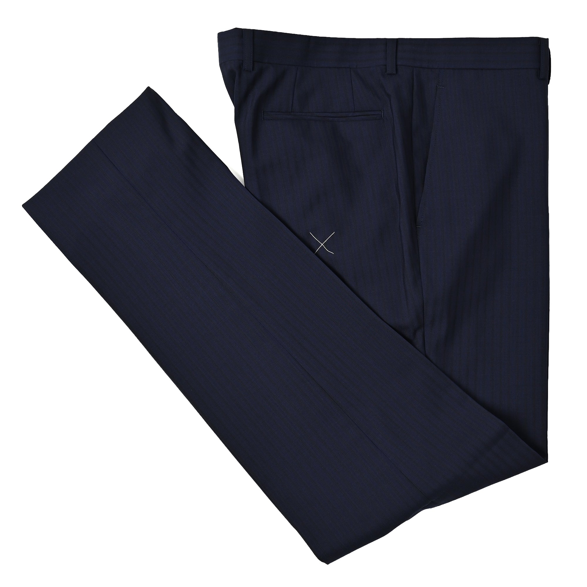 【一部店舗商品】Super100’S ウール スーツ シャドーストライプ インクブルー S-720-E