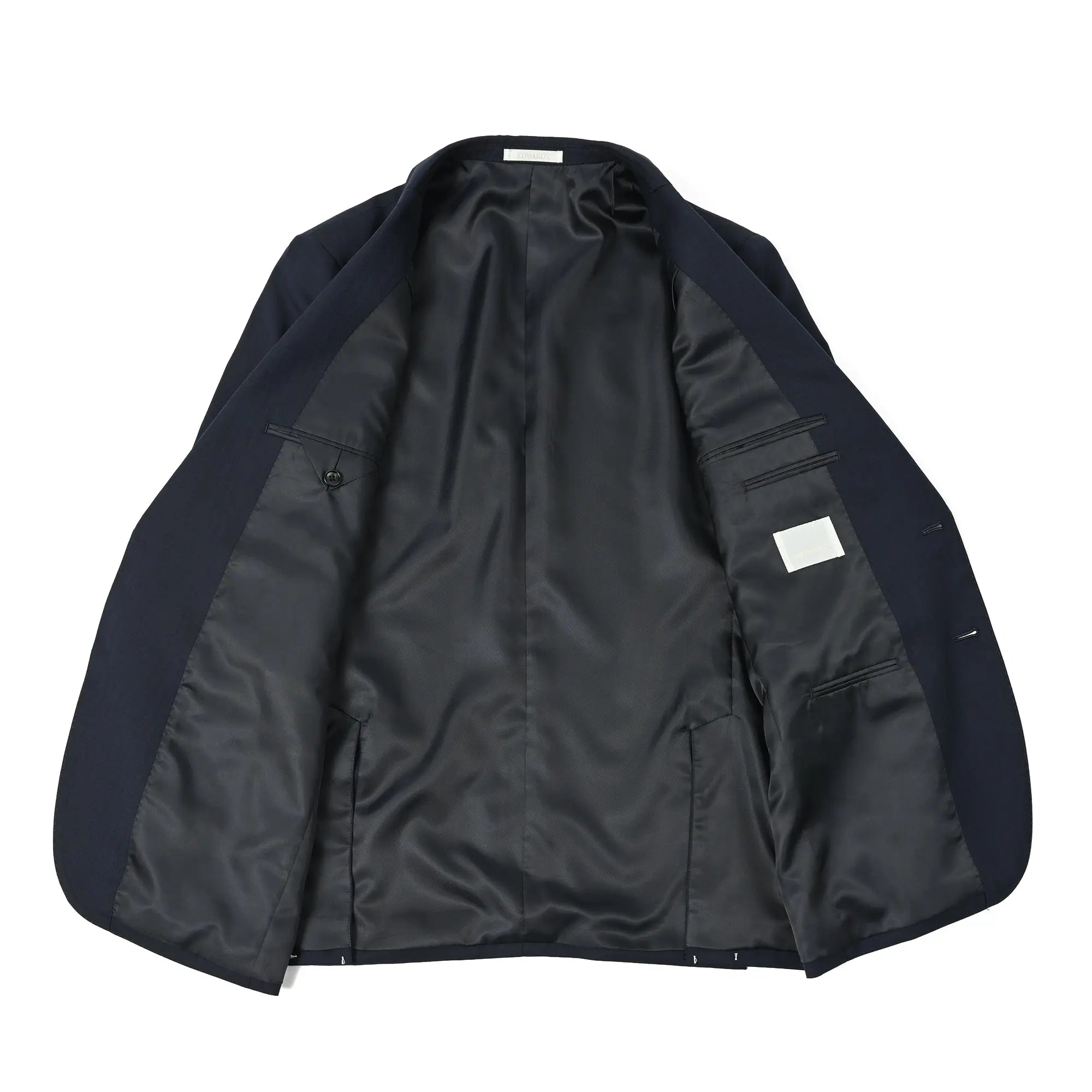 美品✨マーティーアンドサンズ ウール スラックス シャドーストライプ ネイビー Super140's ウールノータックスーツ シャドーストライプ ネイビー｜S