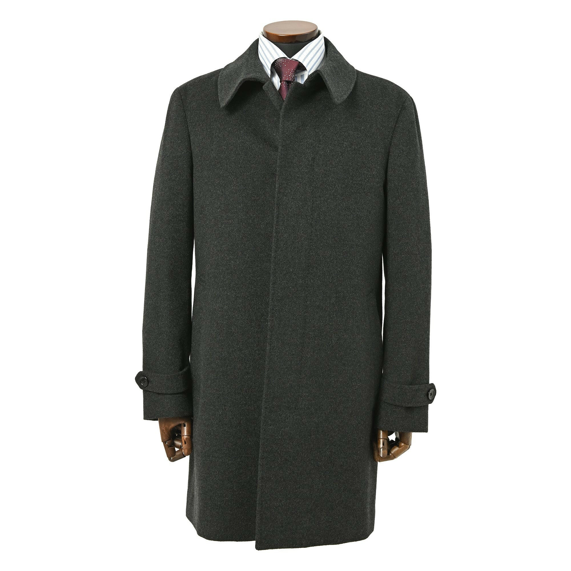 LORO PIANA（ロロ・ピアーナ）カシミヤ ステンカラー コート/ グレー / S,M,L,LL.