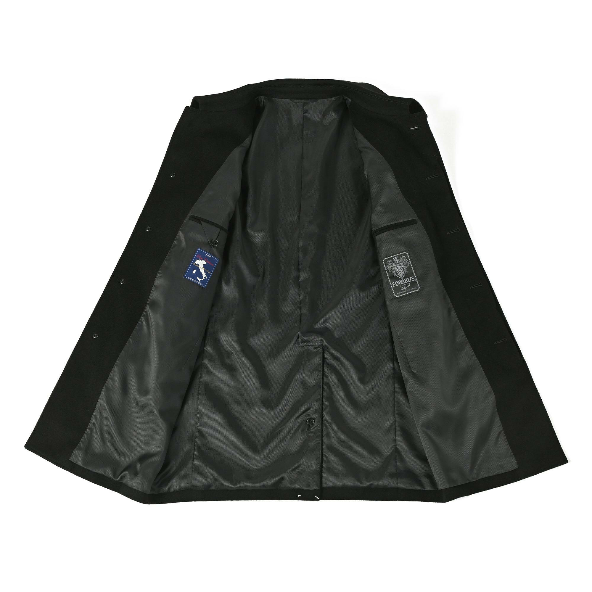 未使用級✨ピュアカシミヤ100% 裏地シルク100% ステンカラーコート XL W-014-X_1_76c3bca2-e466-4739-