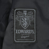 EDWARD'S - SUPER120'S ウール カシミヤ ステンカラーコート / ダークネイビー / S,M,L,LL,XL