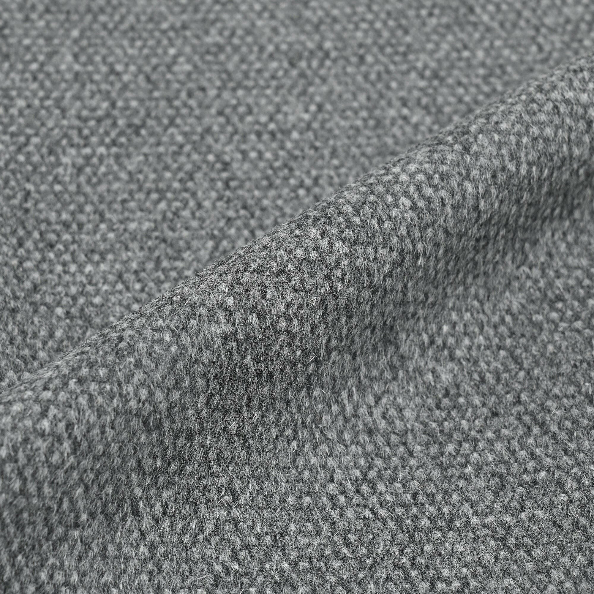 SUPER120'S ウール アンゴラ ステンカラー コート / グレー / S,M,L,LL,XL.