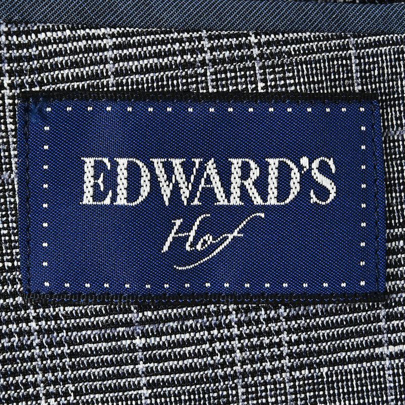 EDWARD'S Hof -ストレッチ ライトウェイト ジャケット プリンス・オブ・ウェールズ チェック / ブルー / S,M,L,LL B体M,L,LL