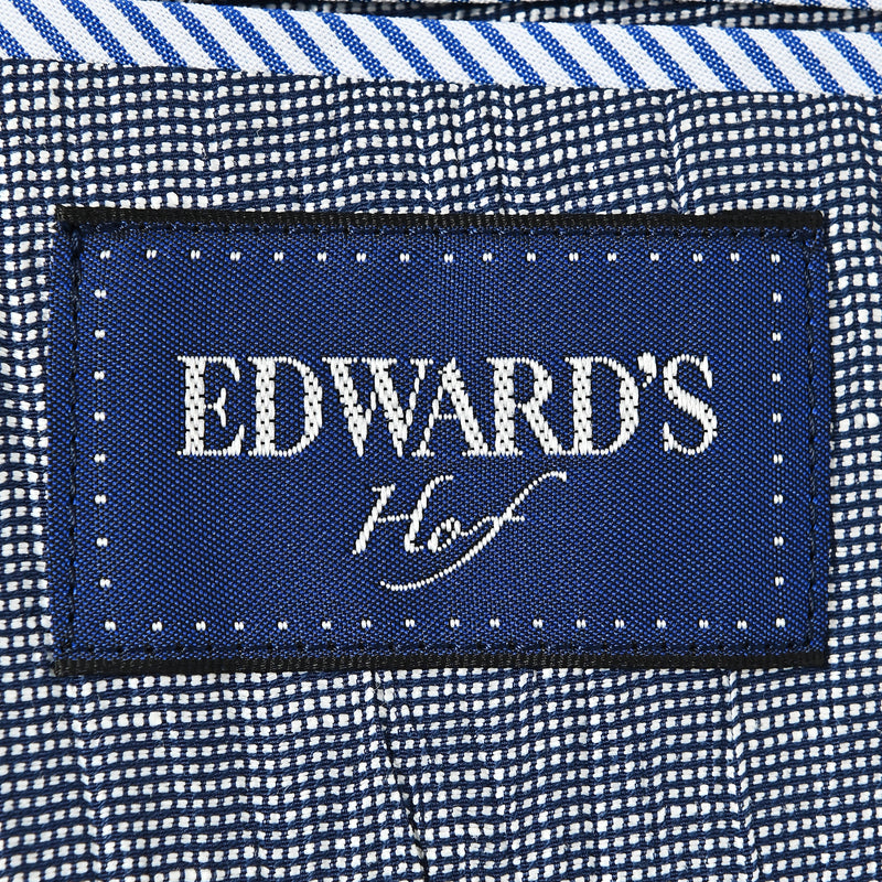 EDWARD'S Hof - 縦シワ加工 リネン コットン ライト ウェイト ジャケット / ネイビー / S,M,L,LL