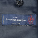 EDWARD'S - Ermenegildo Zegna（エルメネジルド ゼニア）ウール シルク リネン チェック スラブチェック ジャケット / ネイビー / AB体