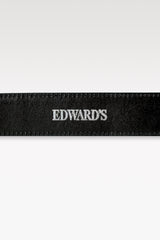 EDWARD'S - クロコダイル レザー ベルト / ブラック