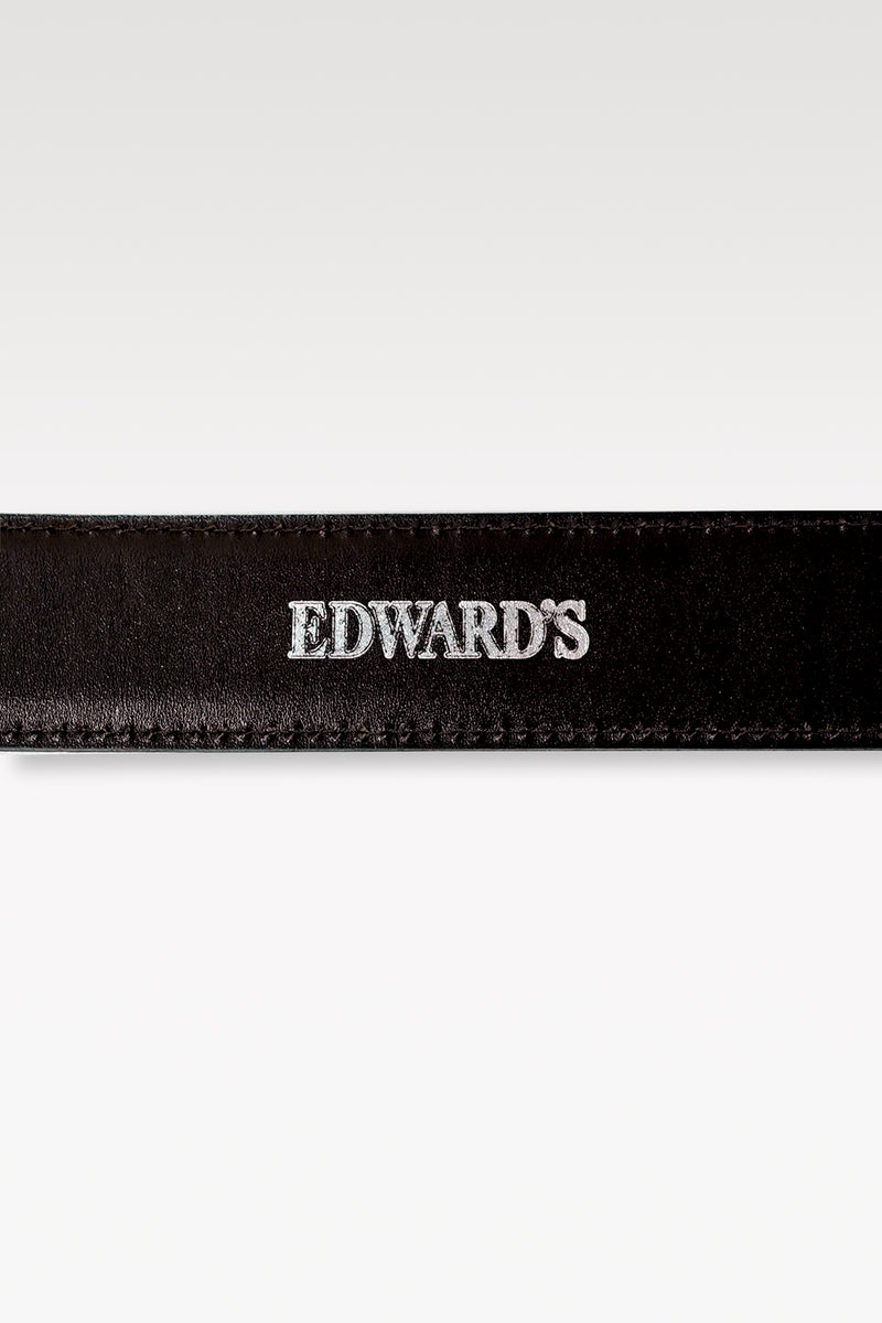 EDWARD'S - クロコダイル レザー ベルト / ブラウン